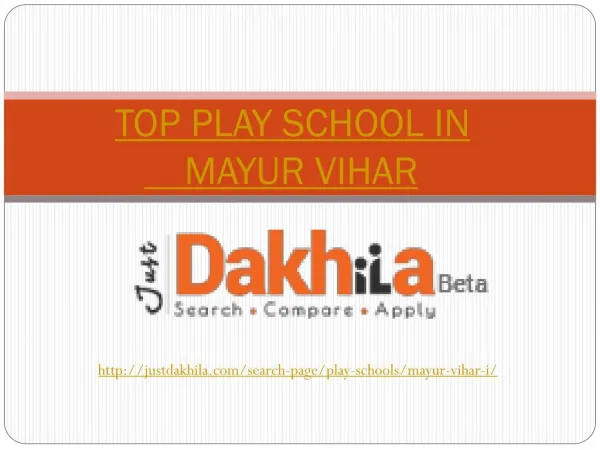 Top Play School in Mayur Vihar