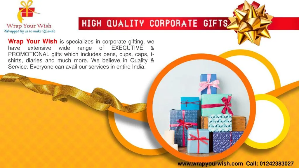 wrap your wish is specializes in corporate