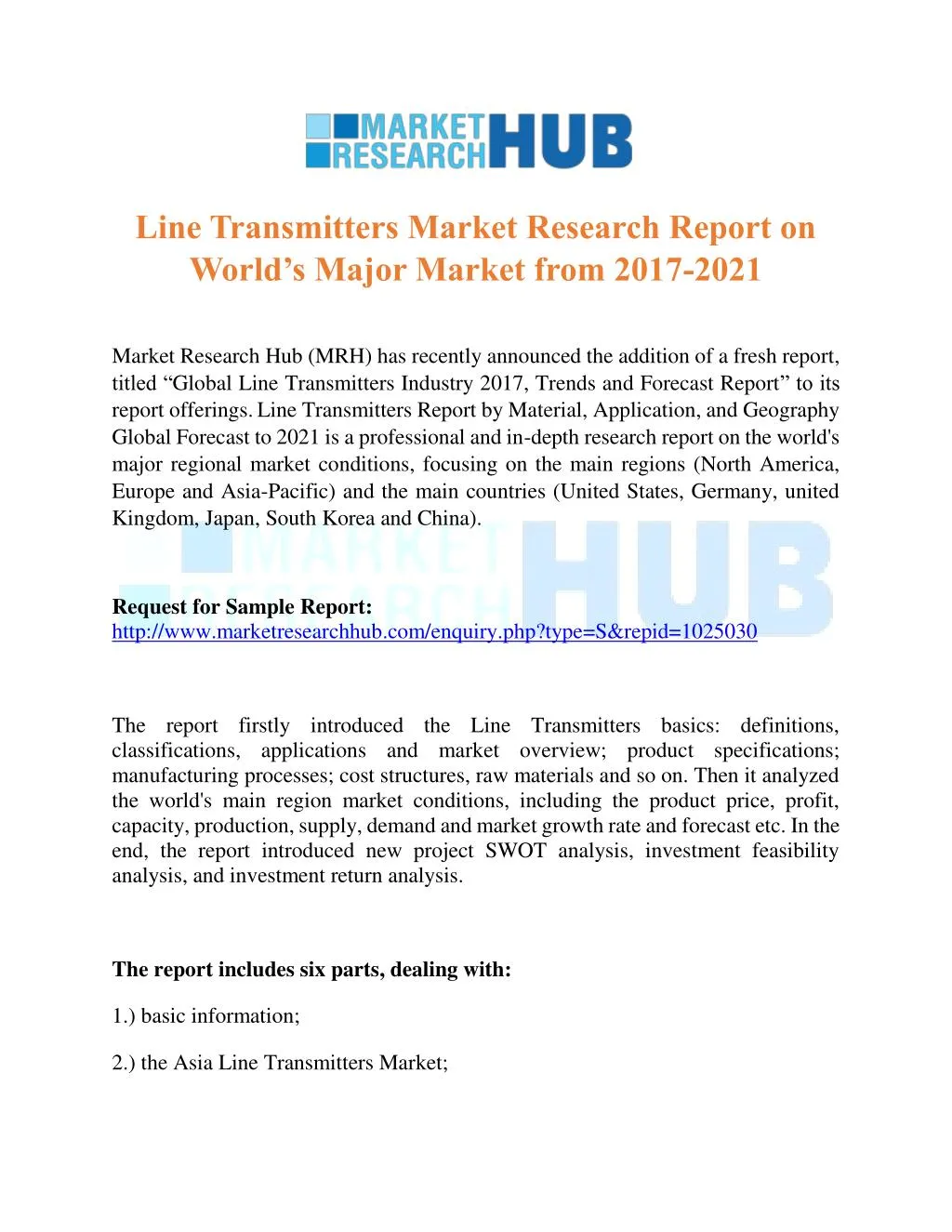 line transmitters market research report on world