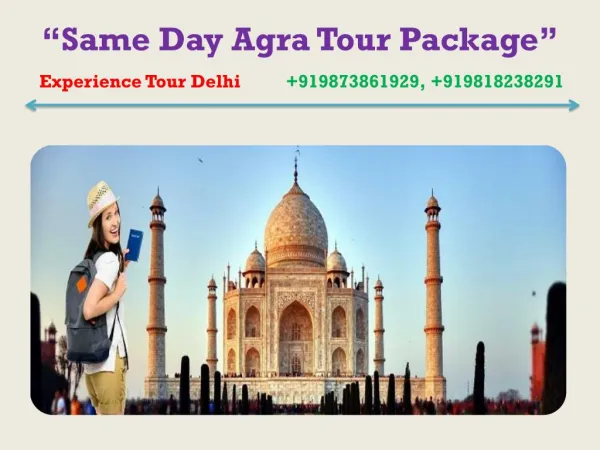 Same day Tour Package from Delhi to Agra by car