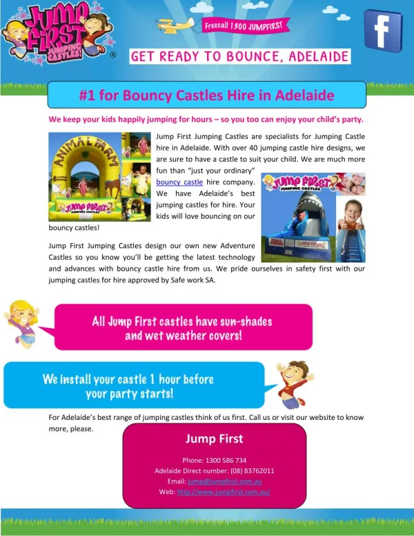 Bouncy Castles Hire in Adelaide