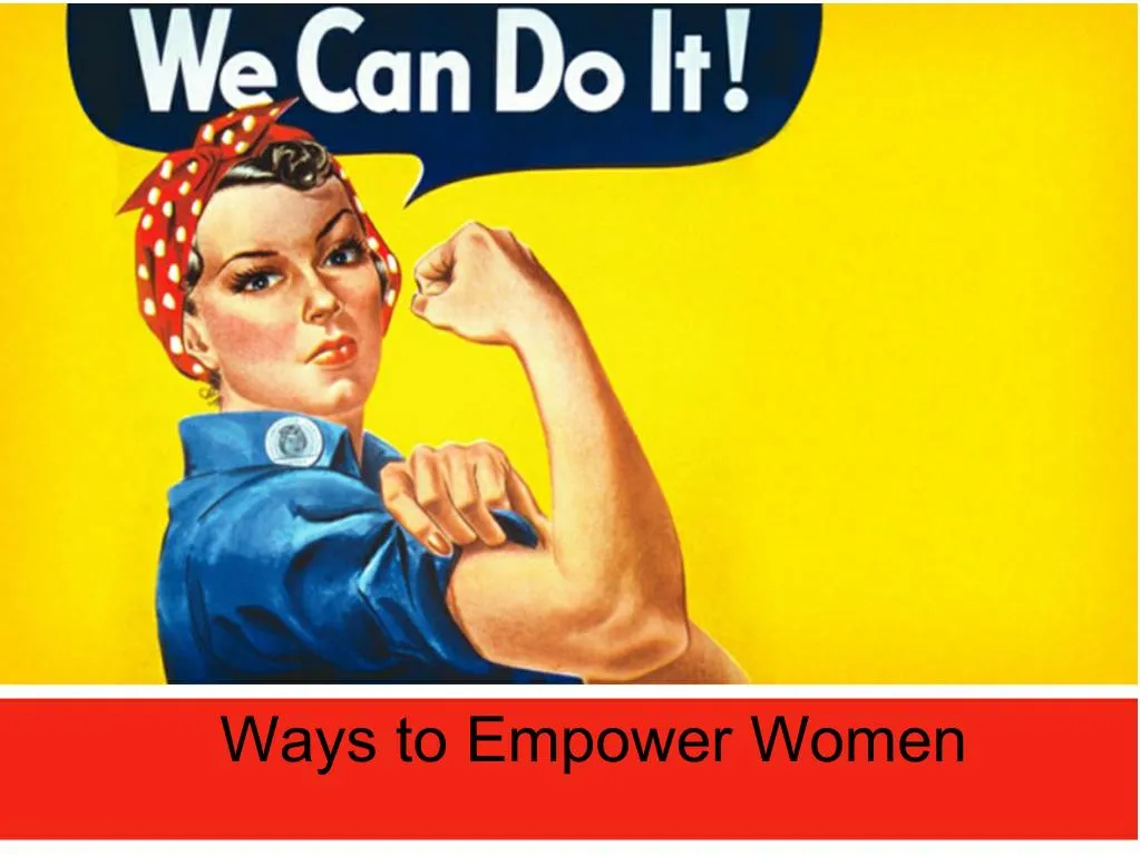 ways to empower women