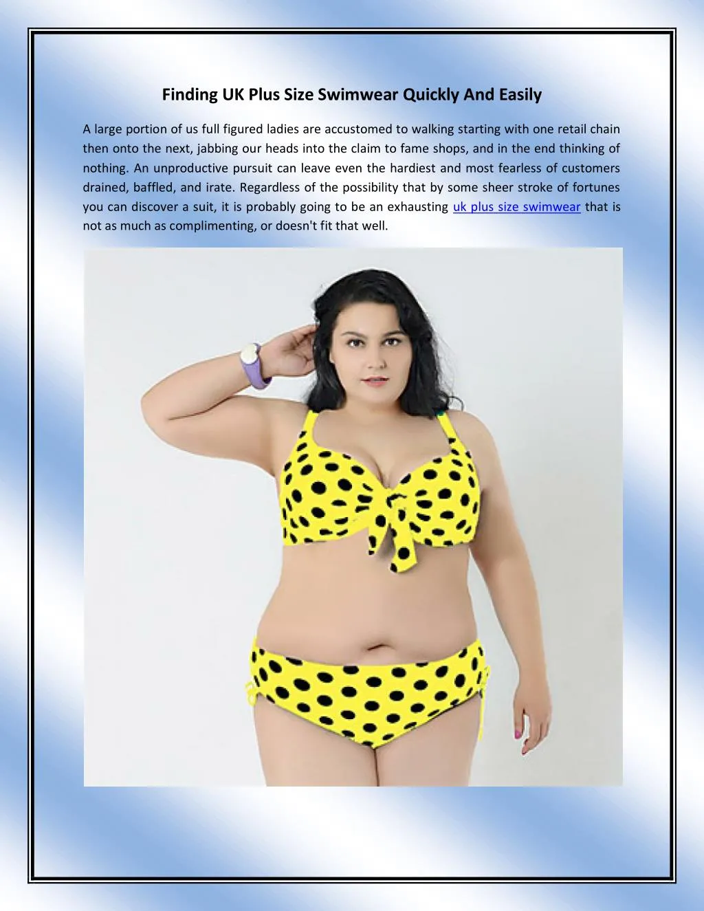 finding uk plus size swimwear quickly and easily