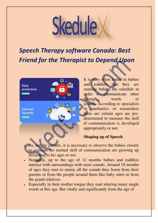 Speech Therapy software Canada: Best Friend for the Therapist to Depend Upon