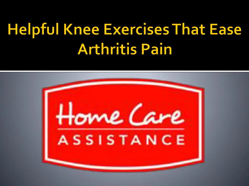 helpful knee exercises that ease arthritis pain