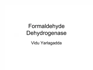 Formaldehyde Dehydrogenase - slide 1