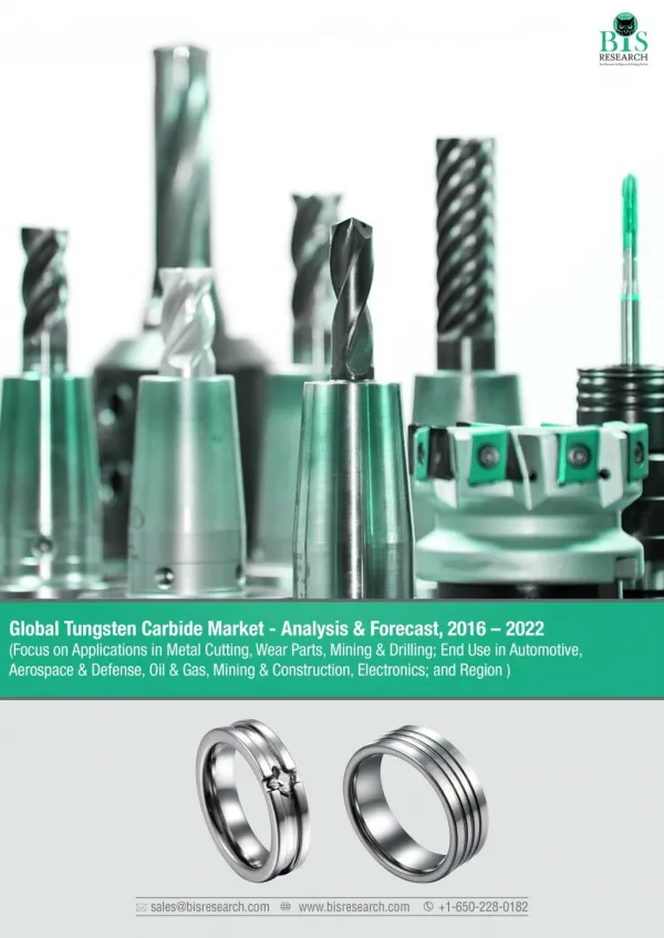 Global Tungsten Carbide Market Analysis 2016
