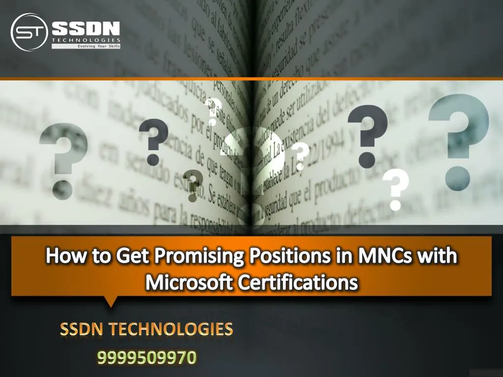 how to get promising positions in mncs with microsoft certifications