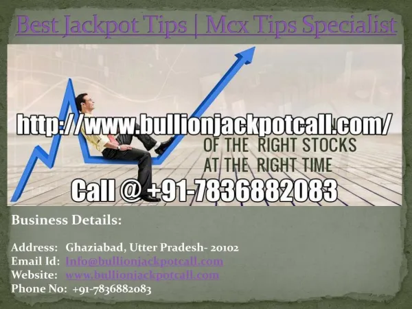 best jackpot tips mcx tips specialist