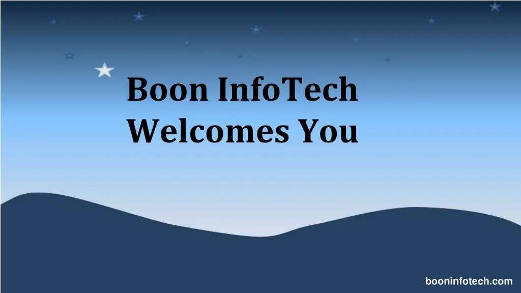 boon infotech welcomes you