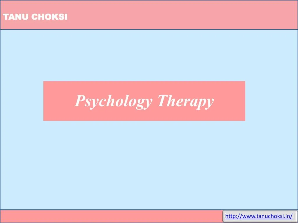 psychology therapy