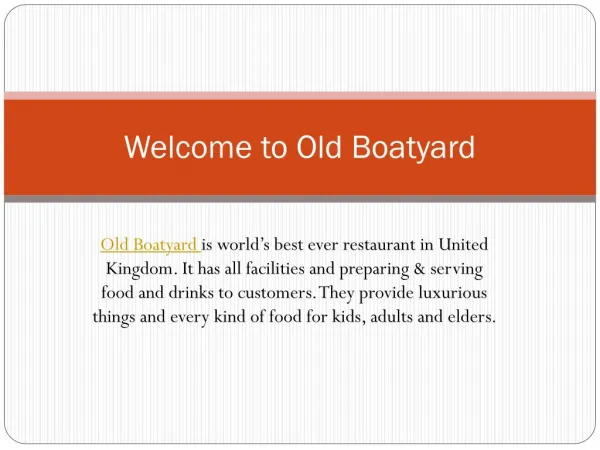 Old Boatyard