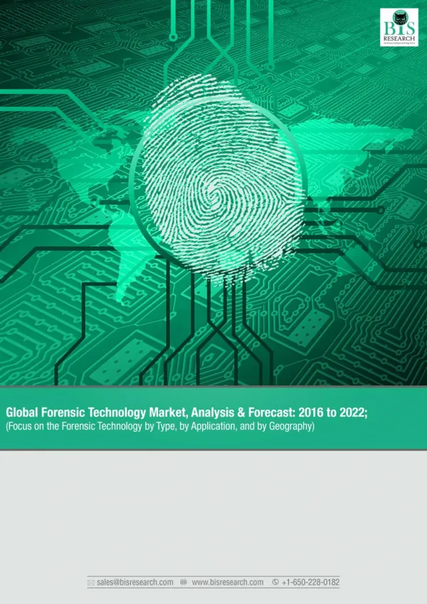 Global Forensic Technology Market Forecast 2016