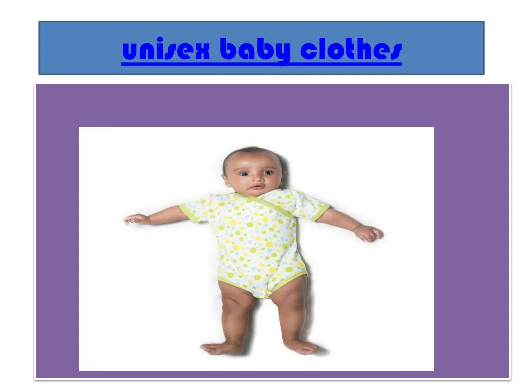 unisex baby clothes