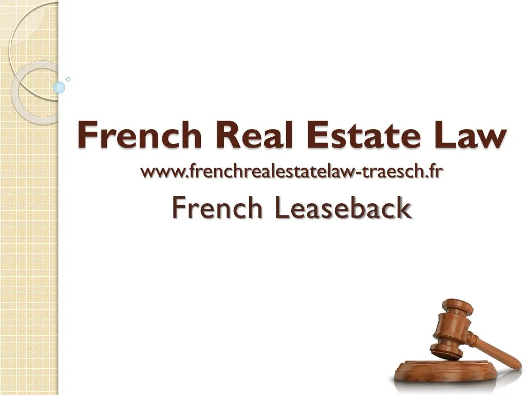 french real estate law www frenchrealestatelaw traesch fr