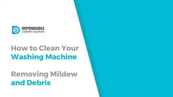 How to Clean Your Washing Machine - Removing Mildew and Debris - DLS Maytag