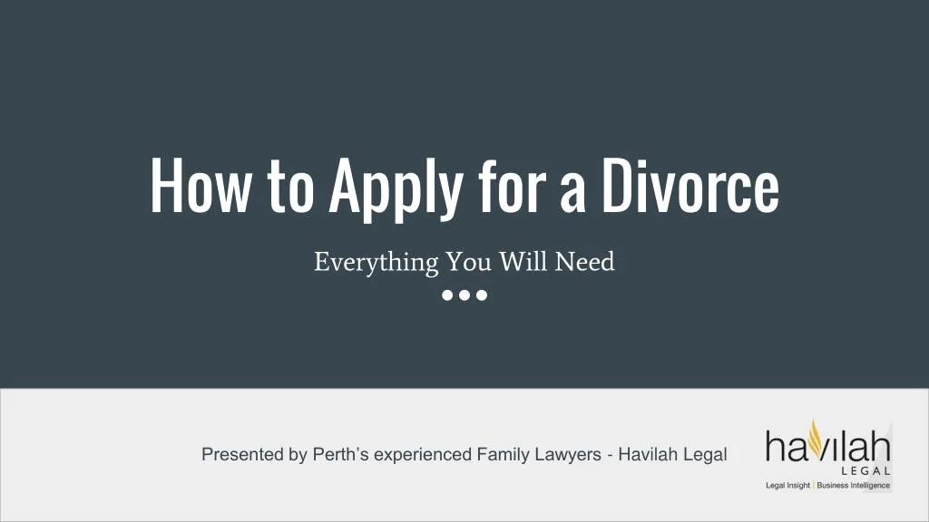how to apply for a divorce