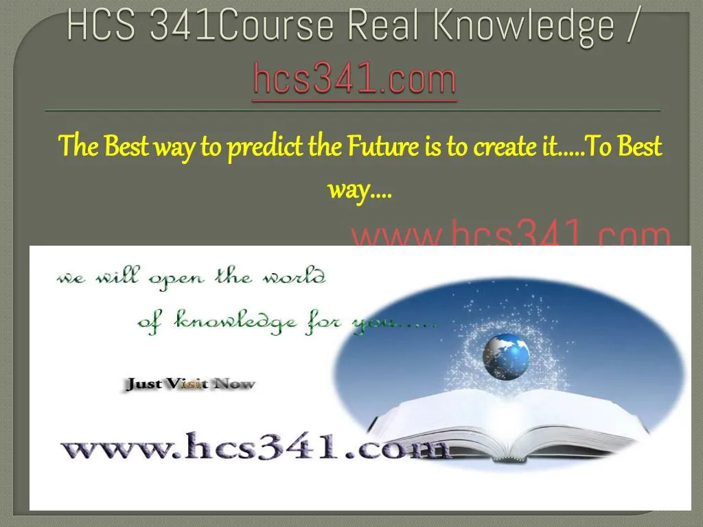 hcs 341course real knowledge hcs341 com