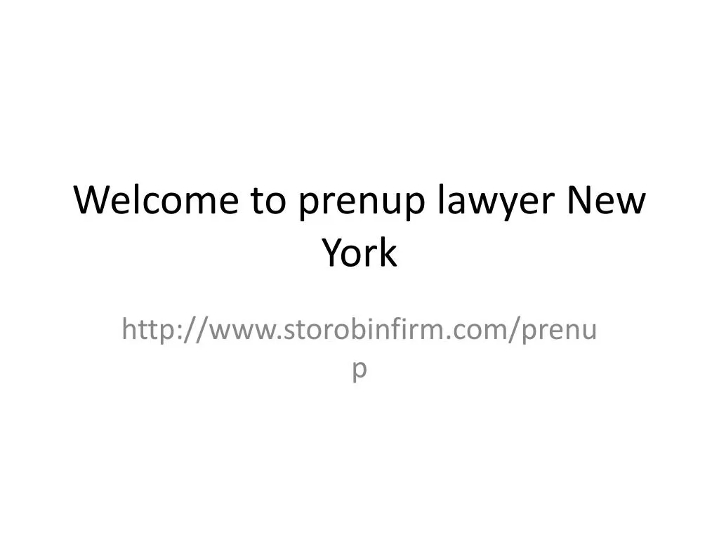 welcome to prenup lawyer new york