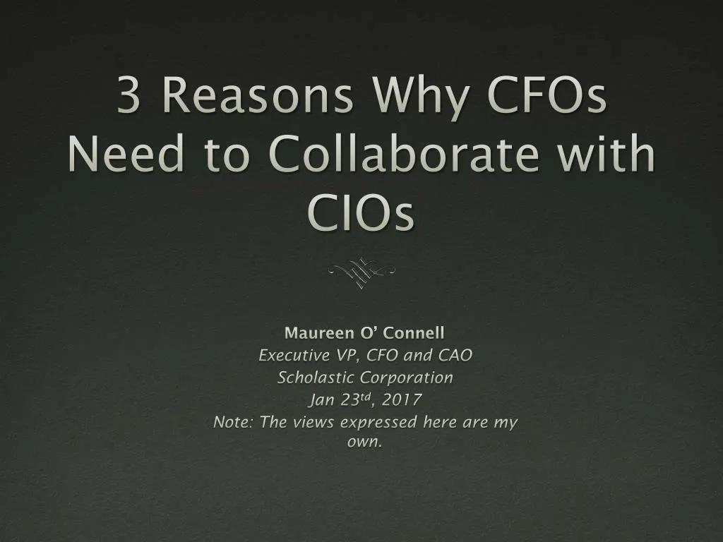 3 reasons why cfos need to collaborate with cios