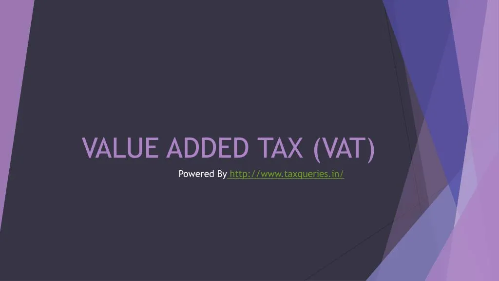 value added tax vat