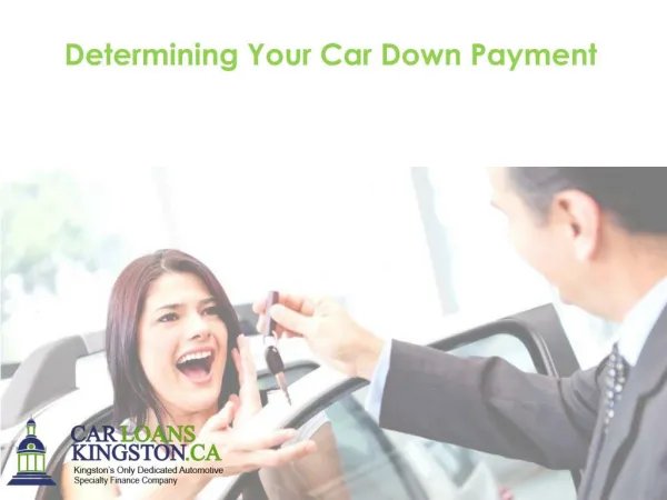 Determining Your Car Down Payment