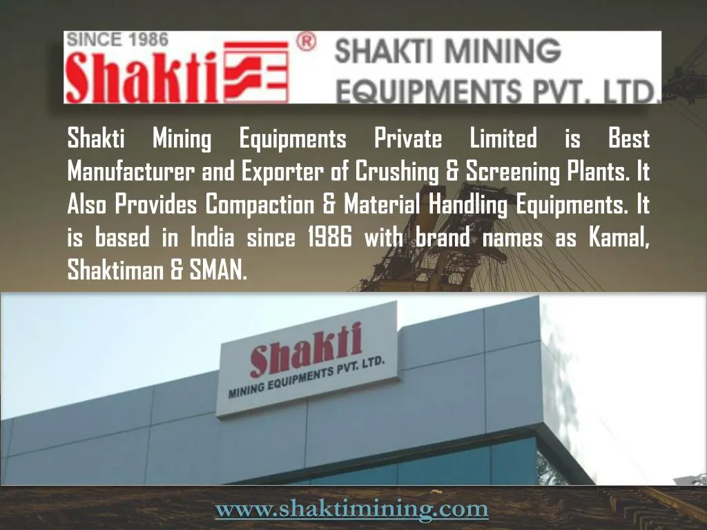 shakti manufacturer and exporter of crushing