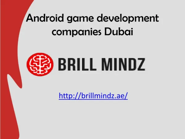 Android game development companies Dubai