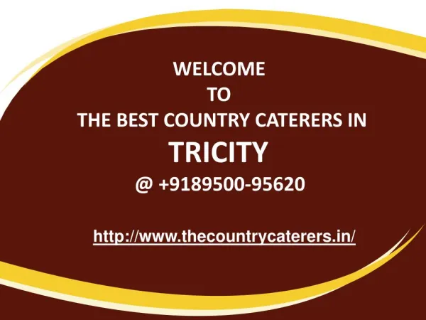 Best Catering Services In Chandigarh 91 89500-95620