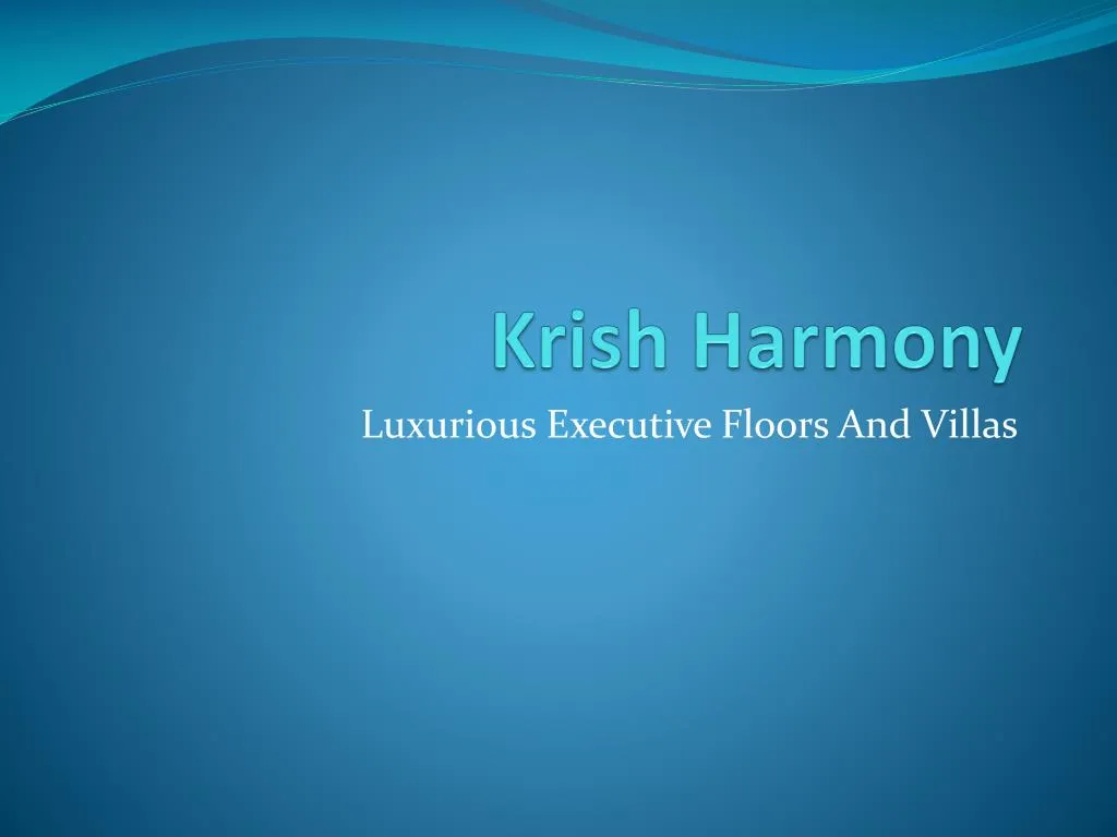 krish harmony