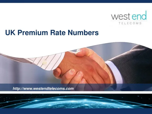 UK Premium Rate Numbers