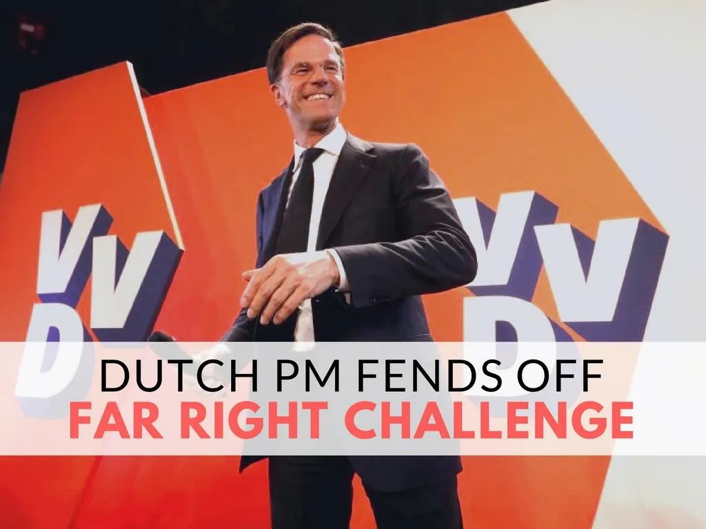 dutch pm battles off far right challenge