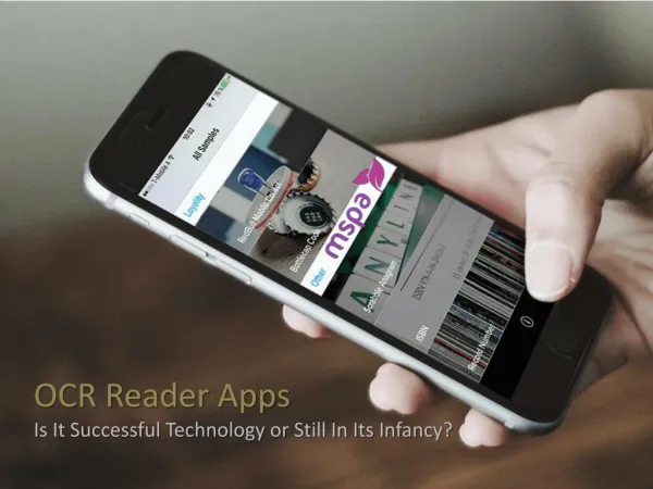 OCR Reader Apps - Is It Successful Technology or Still In Its Infancy?