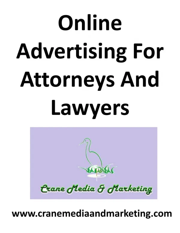 Pay Per Click For Attorneys And Lawyers