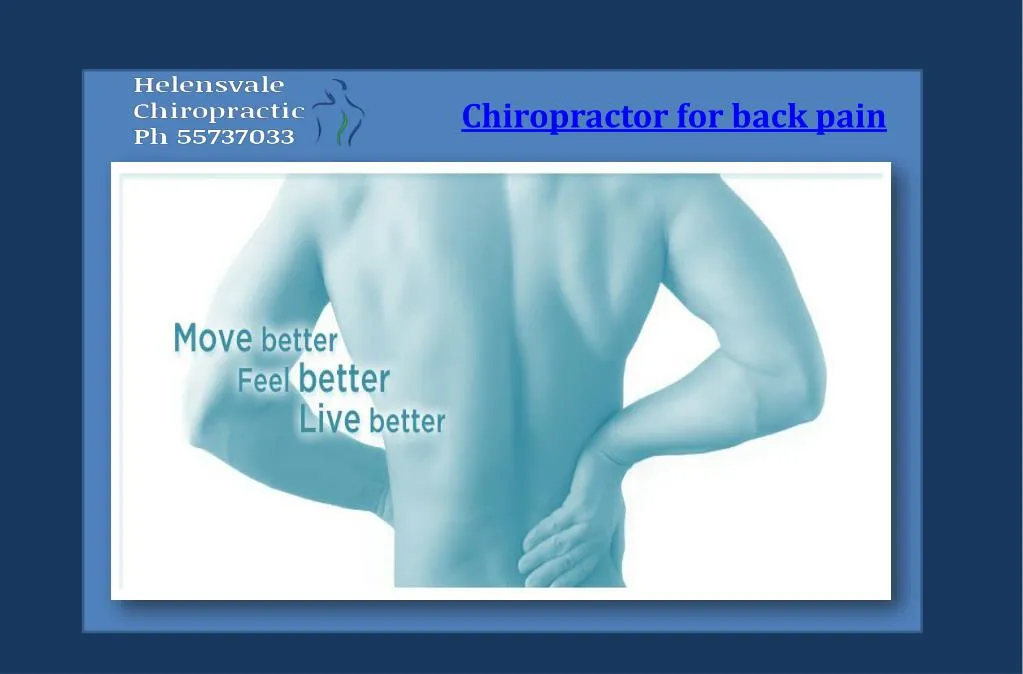 chiropractor for back pain