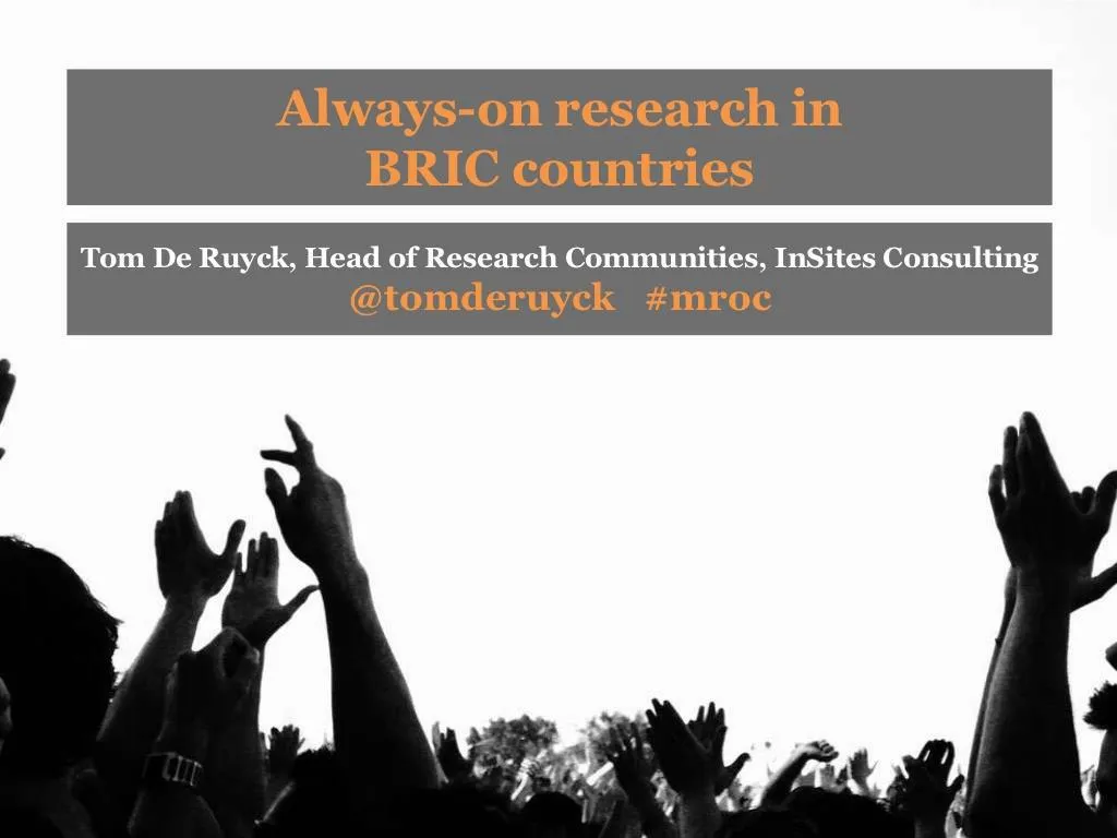 conducting research communities in bric