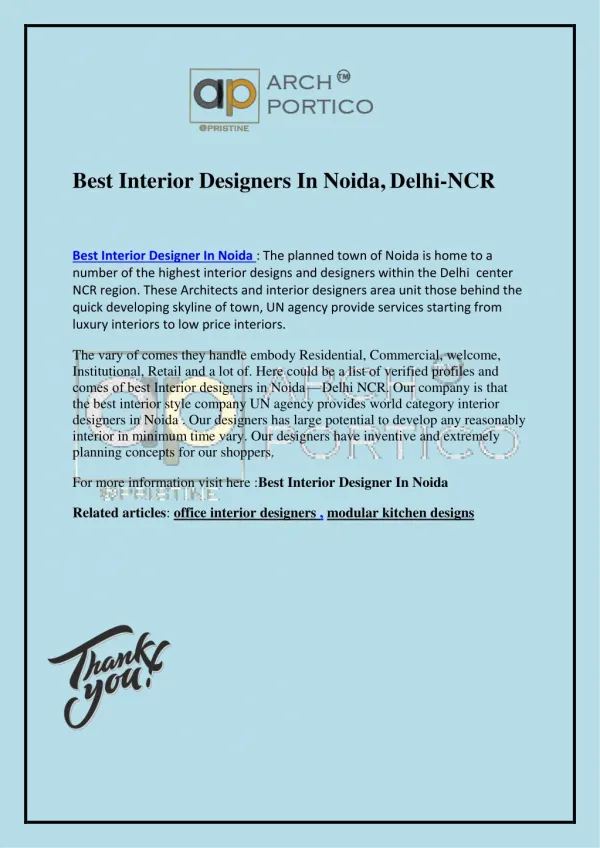 Best Interior Designers In Noida — delhi NCR