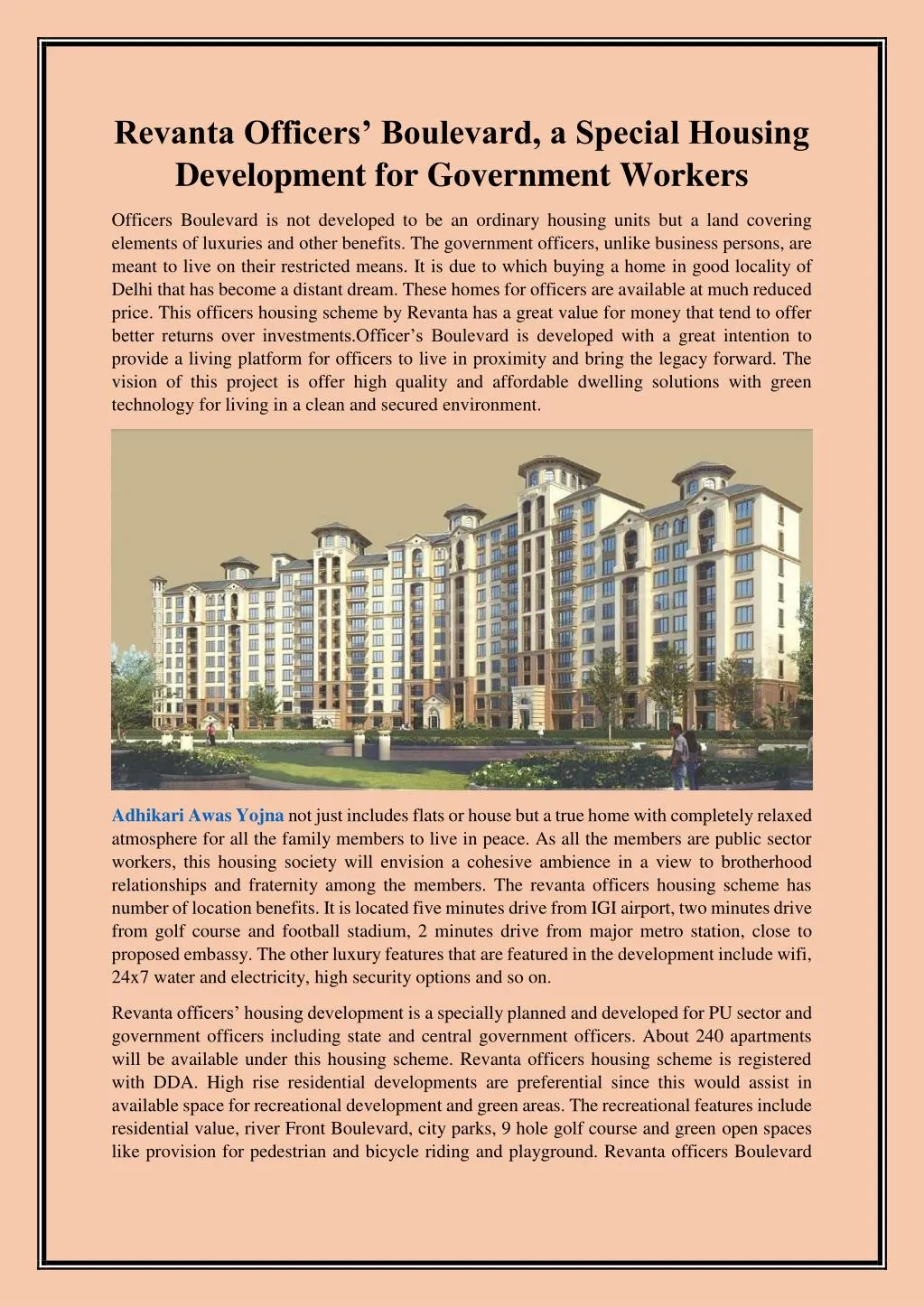 revanta officers boulevard a special housing