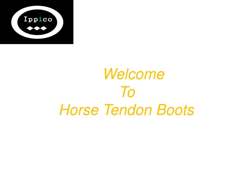 welcome to horse tendon boots