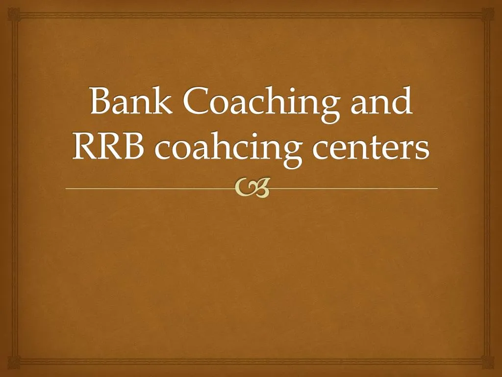 bank coaching and rrb coahcing centers