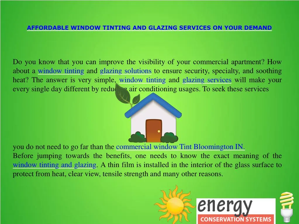 affordable window tinting and glazing services