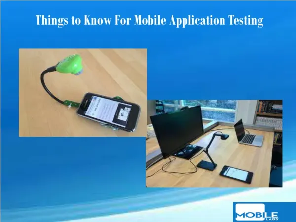 Things to Know For Mobile Application Testing