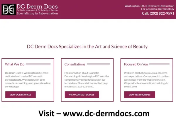 Cosmetic Dermatology in Washington DC