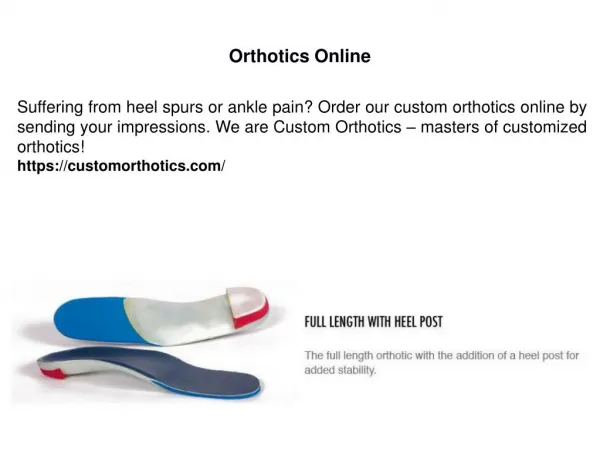 Orthotics Online