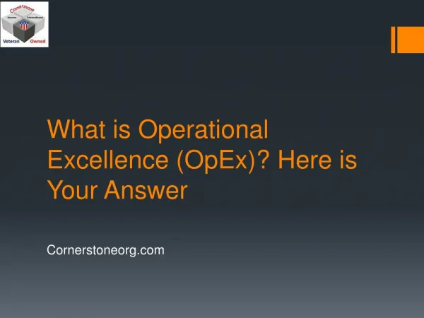 What is Operational Excellence (OpEx)? Here is Your Answer