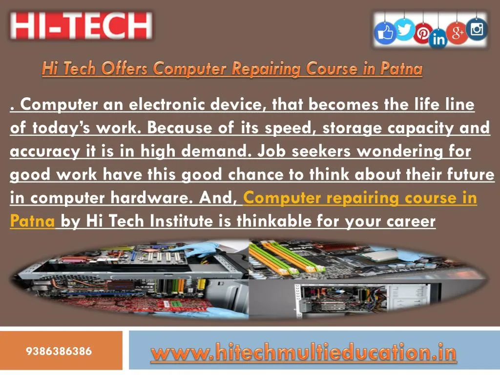 hi tech offers computer repairing course in patna