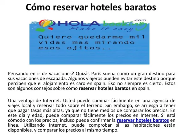 c mo reservar hoteles baratos