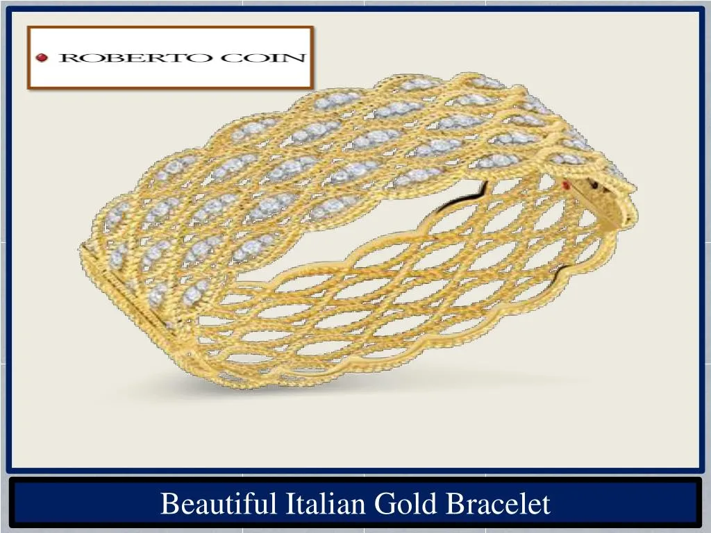 beautiful italian gold bracelet