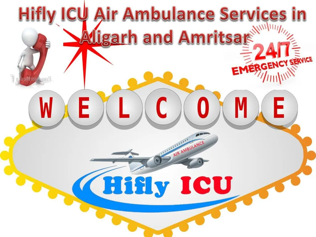 hifly icu air ambulance services in aligarh