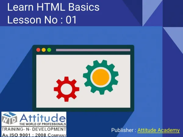 Learn Advanced and Basic HTML - Lesson 1